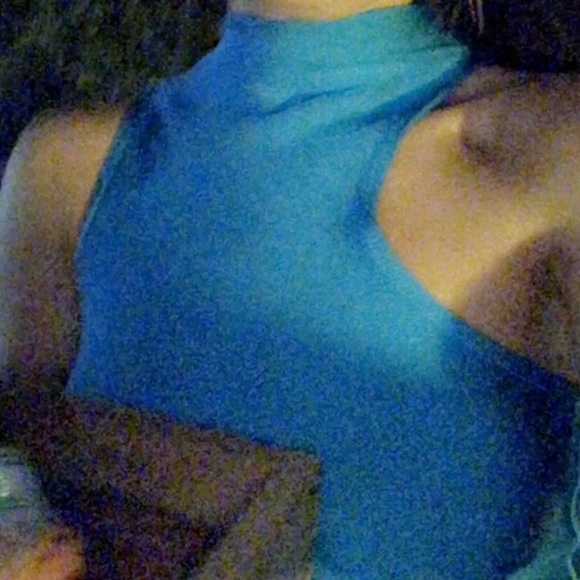 House of CB Turquoise bodycon midi dress. - Picture 2 of 5